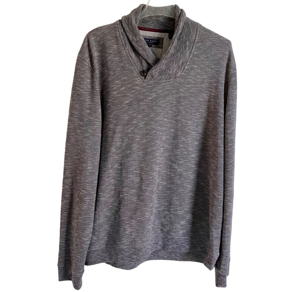 Ted Baker London Mens Palini Shawl Neck Sweater Shirt Size 6 US 2XL